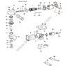 DEWALT DW816 Type 1 Angle Grinder Spare Parts - Drawing
