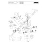 Dolmar Spare Parts for Lawnmower EM460 - Drawing