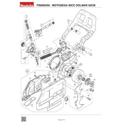 Ricambi Dolmar per Motosega a Scoppio PS9000 - Esploso - 3
