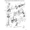 DEWALT DWE492 Angle Grinder Spare Parts - Drawing