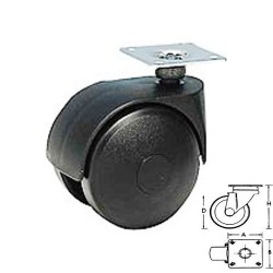 Wheel Furniture "Double" Nylon Swivel Plate