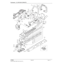 Hitachi-Hikoki CH36DL Cordless Hedge Trimmer Parts