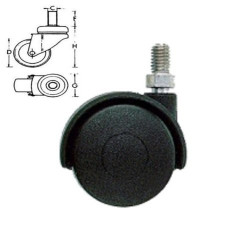Wheel Furniture "Double" Nylon Swivel Pin