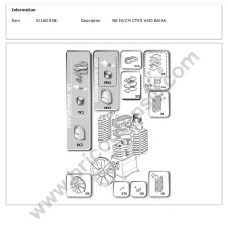 Gruppo Pompante per Compressore a Cinghia A29B BLU