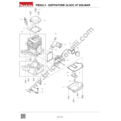 Dolmar PB252.4 Engine Blower Spare Parts - Drawing - 1