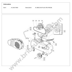 Gruppo Pompante per Compressore a Cinghia A29B BLU