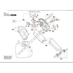 Skil Corded Blower 0791 Spare Parts - Drawing