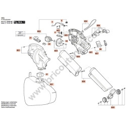 Skil Corded Blower 0795 Spare Parts - Drawing