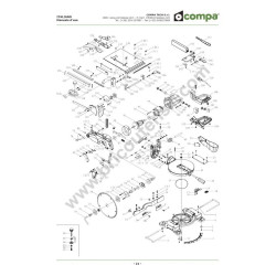 Compa-OMS Spare Parts for Mitre Saw Blue 250 - Drawing