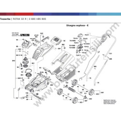 Bosch Spare Parts for Lawnmower Rotak 32 R