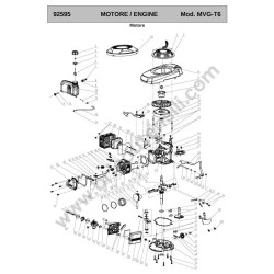 Ama Garden Push Lawnmower LS-465 Spare Parts - Drawing - 4