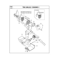 Ricambi Tanaka per Decespugliatore TBC-290 - Esploso