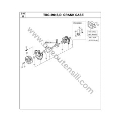 Tanaka Spare Parts for Brushcutter TBC-290 - Drawing 2