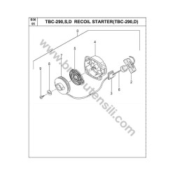 Tanaka Spare Parts for Brushcutter TBC-290 - Drawing 4
