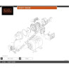 Ricambi per Pompa Autoadescante Black&Decker BXGP1100XBE - Esploso