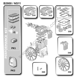 ABAC Parts for Pump Unit B 2800B/BS 3 T V400 - Kit