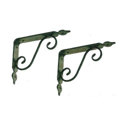 Wrought Iron Shelf "Black" mod. "Rustica" cm 22.5