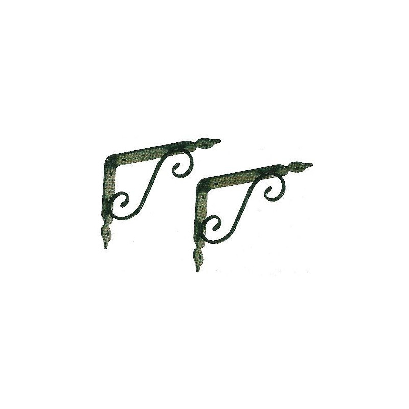 Wrought Iron Shelf "Black" mod. "Rustica" cm 22.5