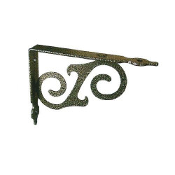 Printed Iron Shelf "Black" mod. "Brackets" cm 20