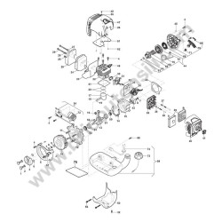 Alpina Spare Parts for Brushcutter ABR 52 - Engine Drawing