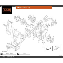 Black+Decker Parts for Pressure Washer BXPW2500DTS-E - Casing