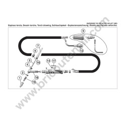 Ricambi Telwin per Inverter SUPERIOR TIG 252 AC/DC HF/LIFT VRD 400V - Esploso Torcia