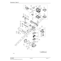 Ricambi Hikoki per Tassellatore a Batteria DH36DPE - Esploso 1