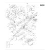 Femi TR230 Wood Mitre Saw Spare Parts - Drawing