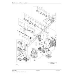 Ricambi Hikoki per Tassellatore a Batteria DH12DD - Esploso