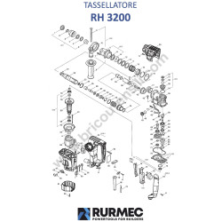 Rurmec RH 3200 Rotary Hammer Spare Parts - Drawing