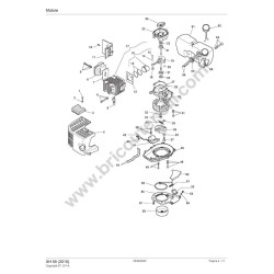 Castelgarden XH 55 Hedge Trimmer XH 55 Spare Parts - Drawing