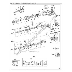 DEWALT D25481 Type 1 Rotary Hammer Spare Parts - Drawing 1