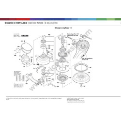 Ricambi Bosch per Levigatrice Rotorbitale GEX 150 TURBO - Esploso 1