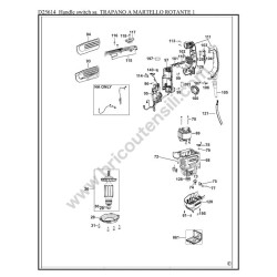 Ricambi DEWALT per Demolitore D25614K Tipo 1 - Handle Switch SA