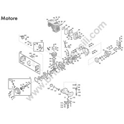 Alpina Brushcutter MT 520 D Spare Parts - Engine