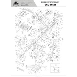Stayer SCC315W Mitre Saw Spare Parts - Drawing