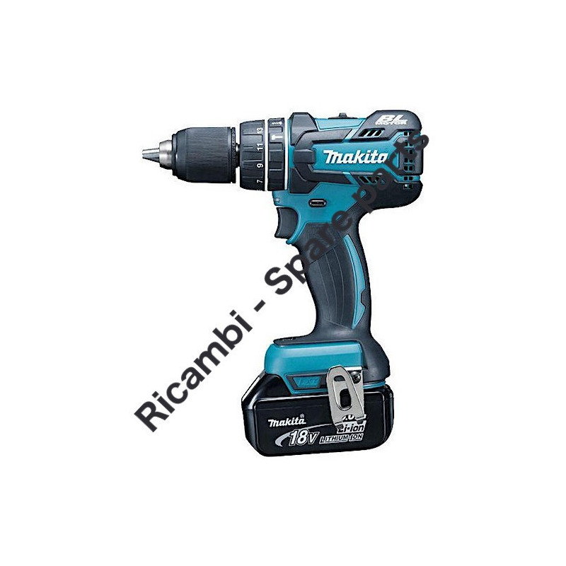 Makita DHP459 Cordless Combi-drill Spare Parts