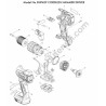 Makita DHP459 Cordless Combi-drill Spare Parts - Drawing
