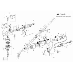 Ricambi Flex per Smerigliatrice ad Acqua LW 1703 S - Esploso