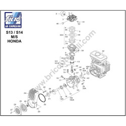 FIAC Pump Unit S13 - S14 Spare Parts - Drawing