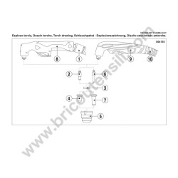 Telwin TECHNOLOGY PLASMA 60 XT Spare Parts - Torch Drawing