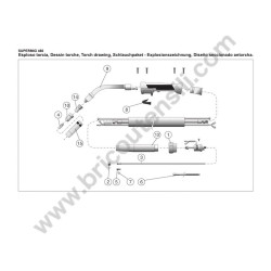 Ricambi Telwin per Saldatrice Supermig 480 - Esploso Torcia