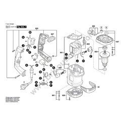 Skil Spare Parts for Rotary Hammer 1766 - Drawing