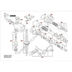 Skil Spare Parts for Rotary Hammer 1766 - Drawing 1