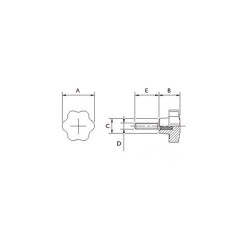 Handwheel six-lobe "Male"