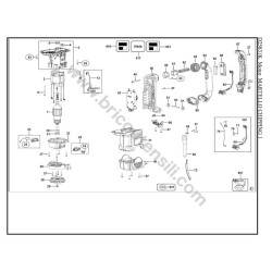 Ricambi DEWALT per Demolitore D25831K-QS Tipo 1 - Esploso Motore