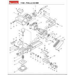Makita Spare Parts for Power Planer 1100