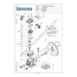 Ricambi Michelin per Compressore MB200/360 400V
