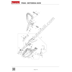 Dolmar Chainsaw PS550 Spare Parts - Drawing