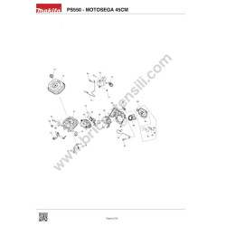 Dolmar Chainsaw PS550 Spare Parts - Drawing 2